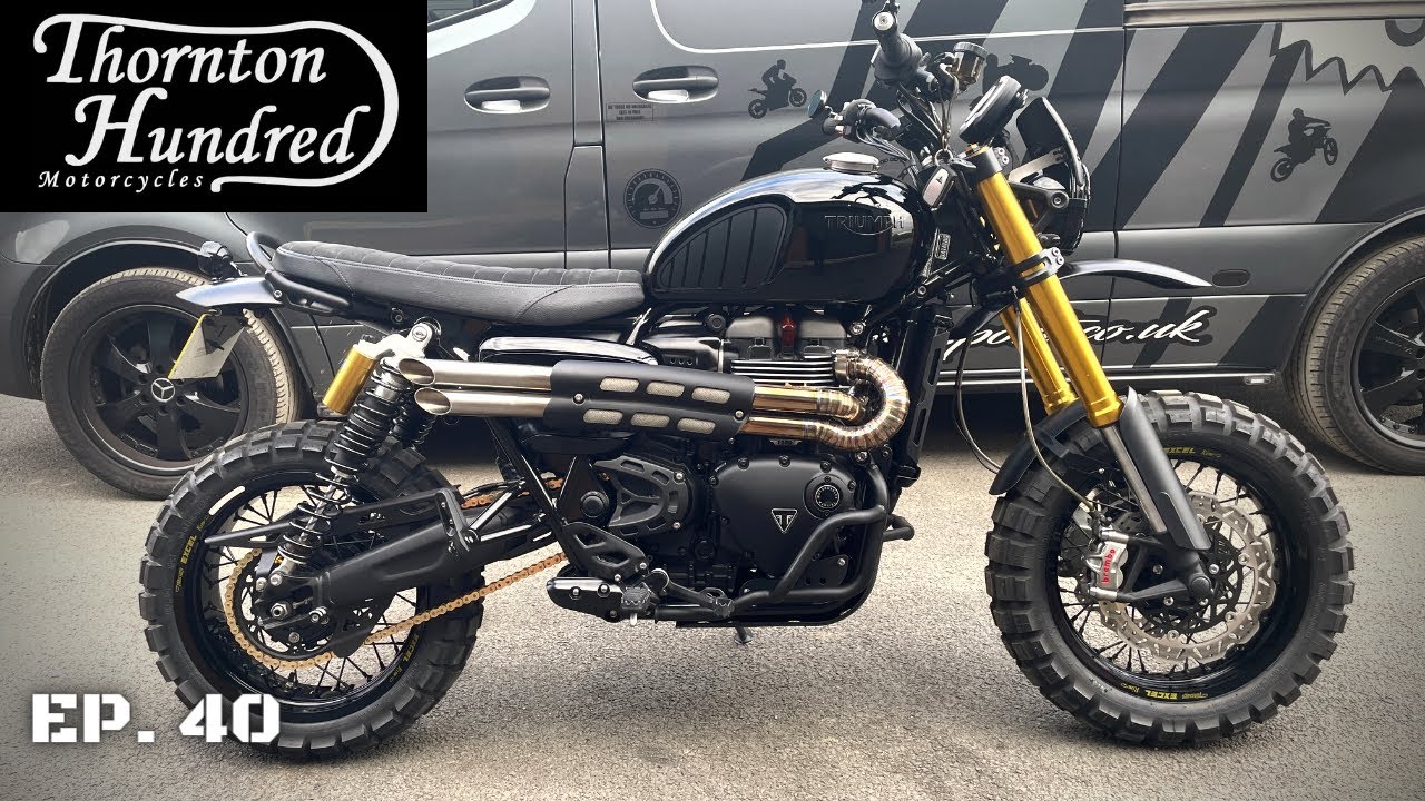 STEALTH Triumph Scrambler 2021 by THORNTON HUNDRED MOTORCYCLES - Motorcycle Transport VLOG