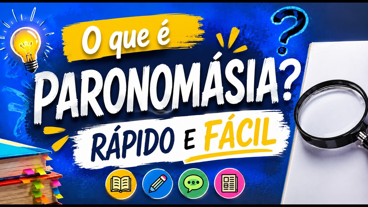 O que é Paronomásia? Rápido e fácil - Profª Aline