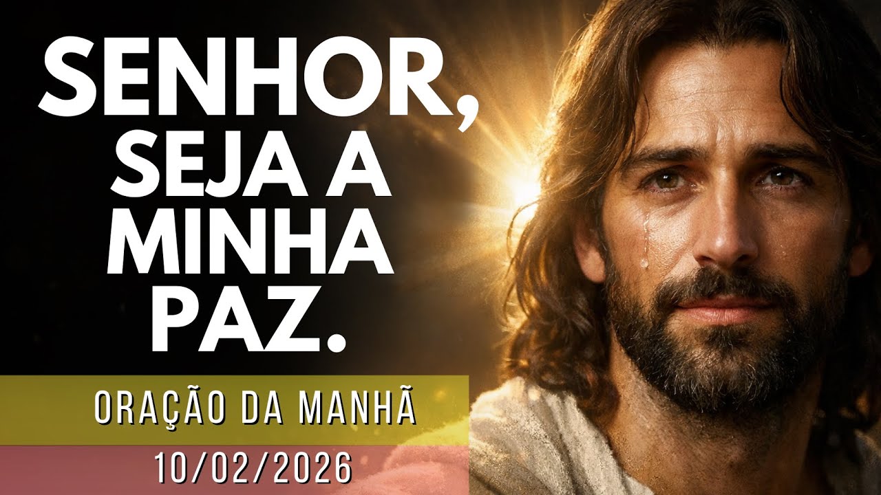 Jesus, seja a minha paz hoje | Que a Tua Palavra me traga paz | Oração da Manhã