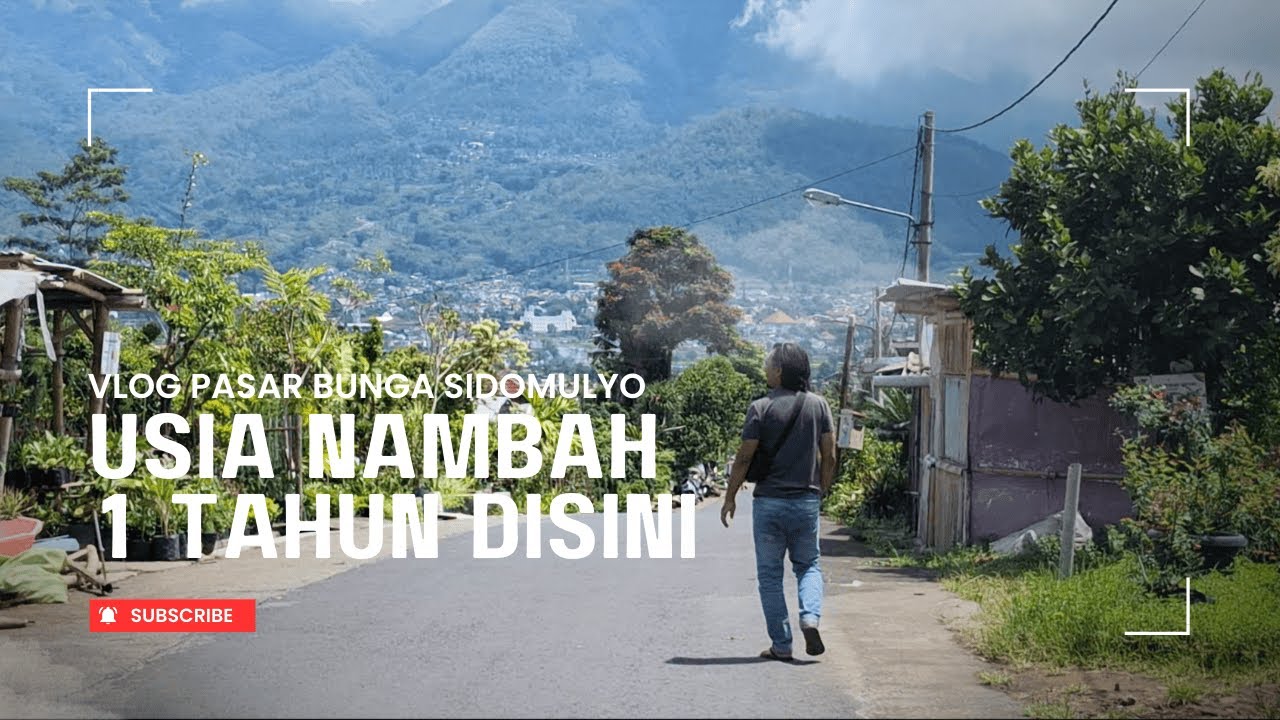 PASAR BUNGA SIDOMULYO - SLOW LIVING NYA MASYARAKAT LOKAL
