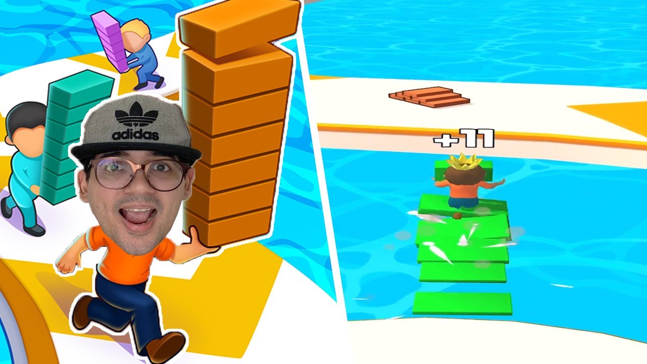 TENTE CONSTRUIR PONTES COM ATALHOS NO MEIO DA ÁGUA!! - Shortcut Run (Jogos de celular)