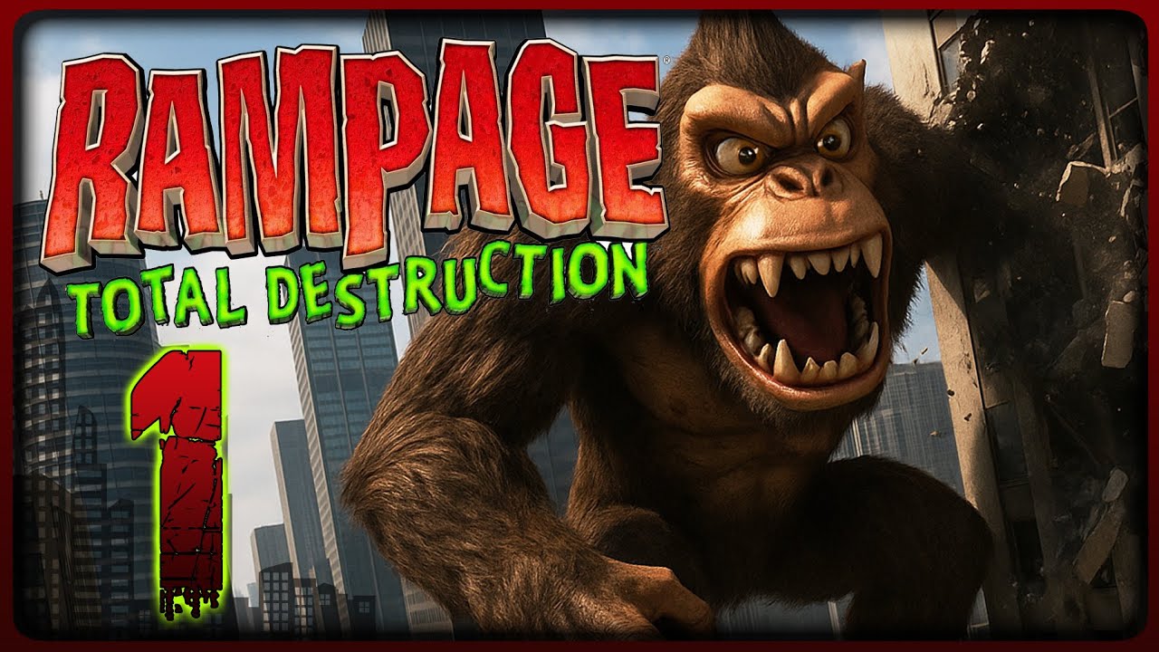 Rampage: Total Destruction Walkthrough Part 1 (Gamecube, PS2, Wii) Las Vegas