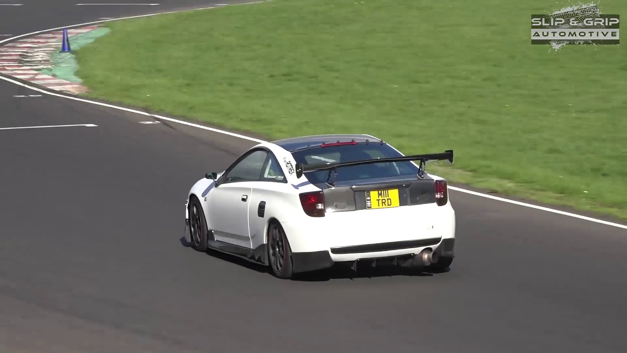 SSTV footage of the Rotrex Supercharged Celica at Slip N Grip Track day at Castle Combe 01/10/18