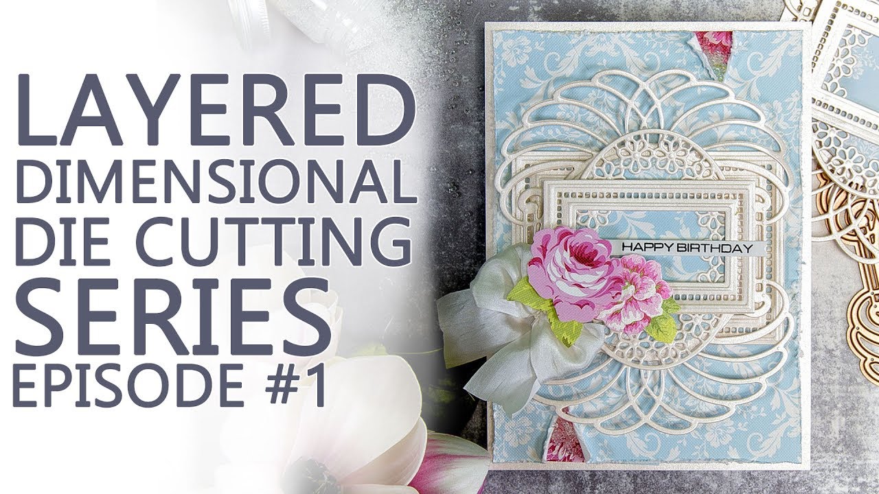 SPELLBINDERS BIRTHDAY CARD WITH VENISE LACE DIES - Easy Handmade Cards