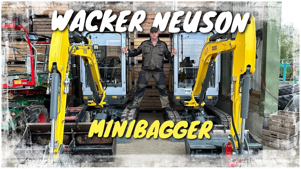 Obsthof Raddatz - WACKER NEUSON BAGGER | ET20/24 | Minibagger Teil 1