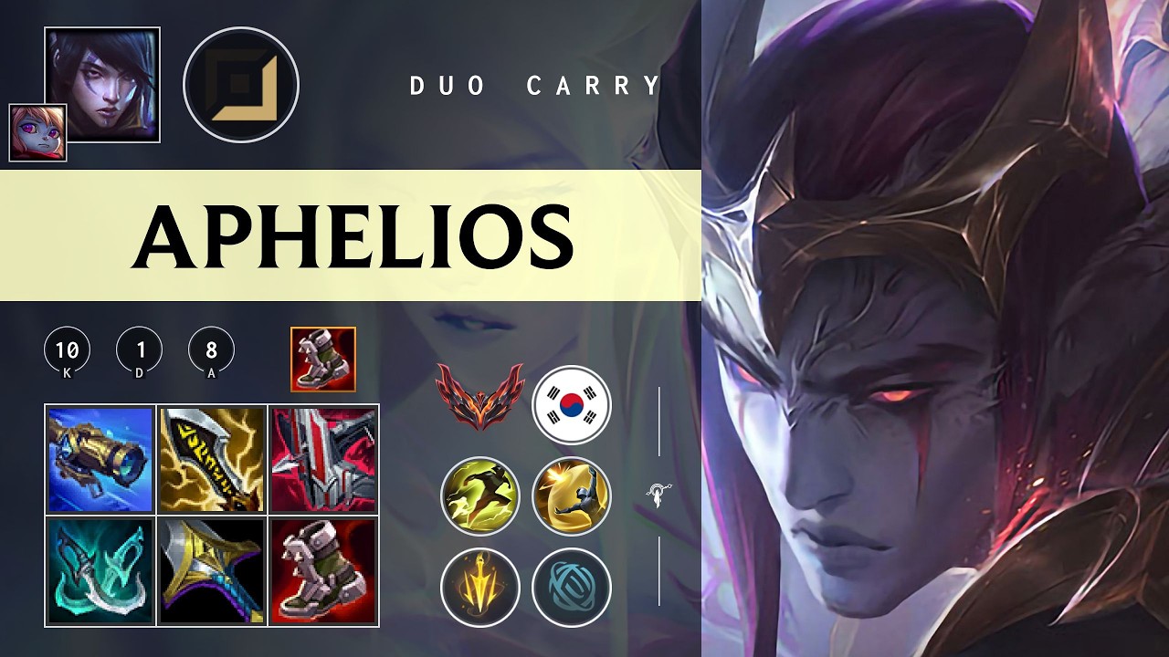 Aphelios ADC vs Ezreal - KR Grandmaster Patch 26.04