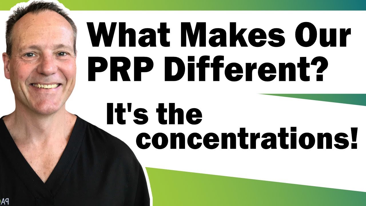What Makes Our PRP Different? It's the Concentrations!