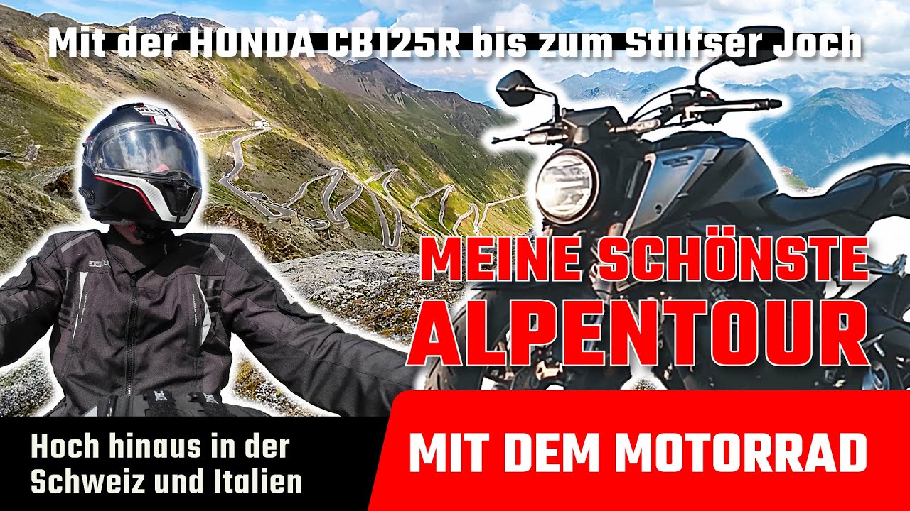 Stilfser Joch mit dem 125 ccm Motorrad – geniale Alpenpässe-Tour in der Schweiz und Italien
