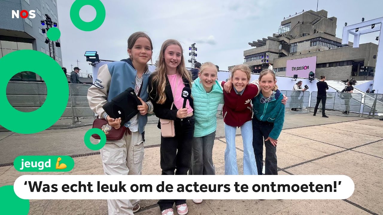 Kinderen kijken achter de schermen bij The Passion