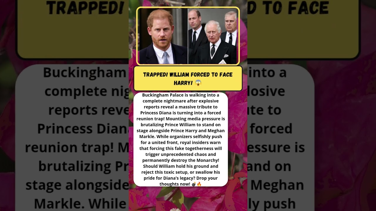 WILLIAM FORCED INTO REUNION WITH HARRY & MEGHAN?! 👑🔥 #RoyalDrama #PrinceWilliam #HarryAndMeghan