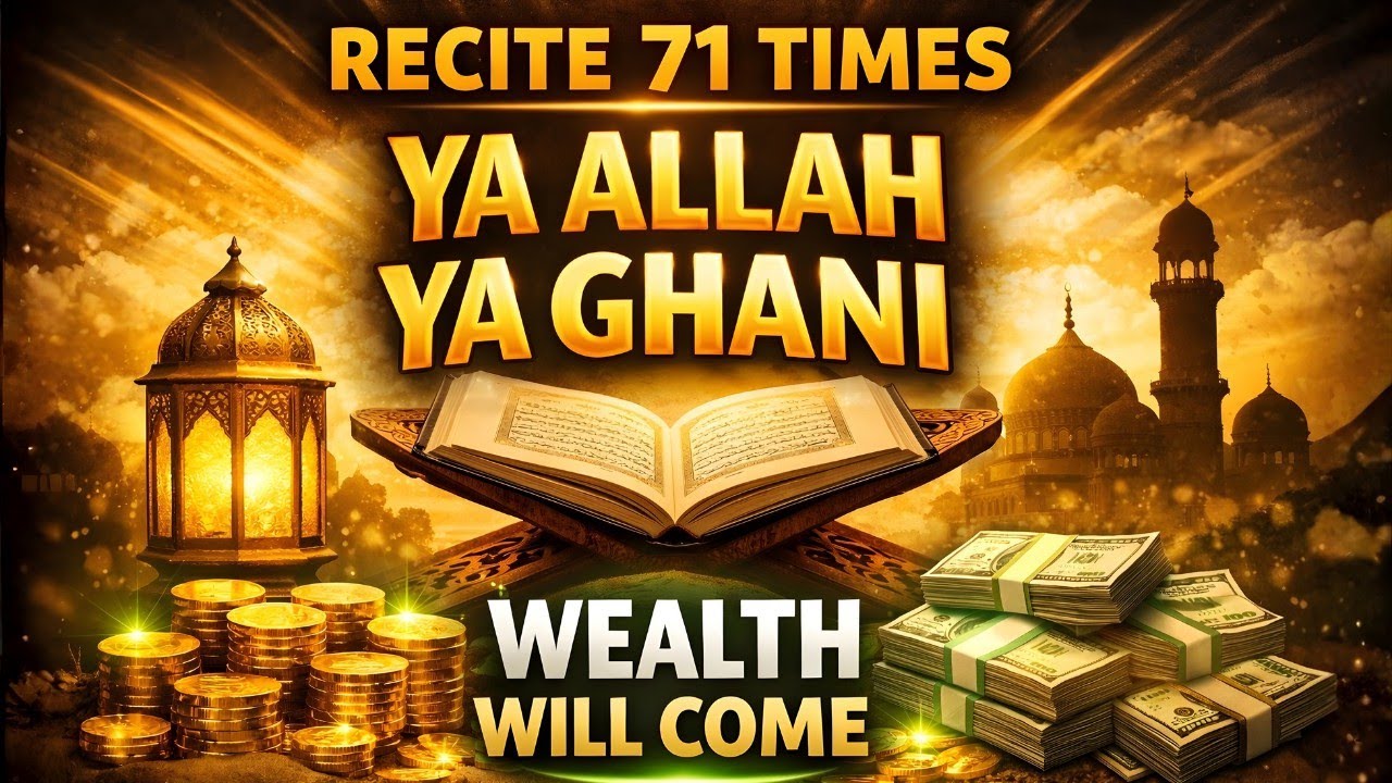 Powerful Rizq Wazifa | Recite This Name of Allah 71 Times and Wealth Will Come | Ya Allah Ya Ghani