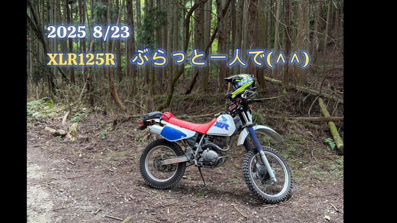 2025 8/23  XLR125R　再度セッテイングしたんで、ぶらっと(^^)エンジンの調子いい感じ。