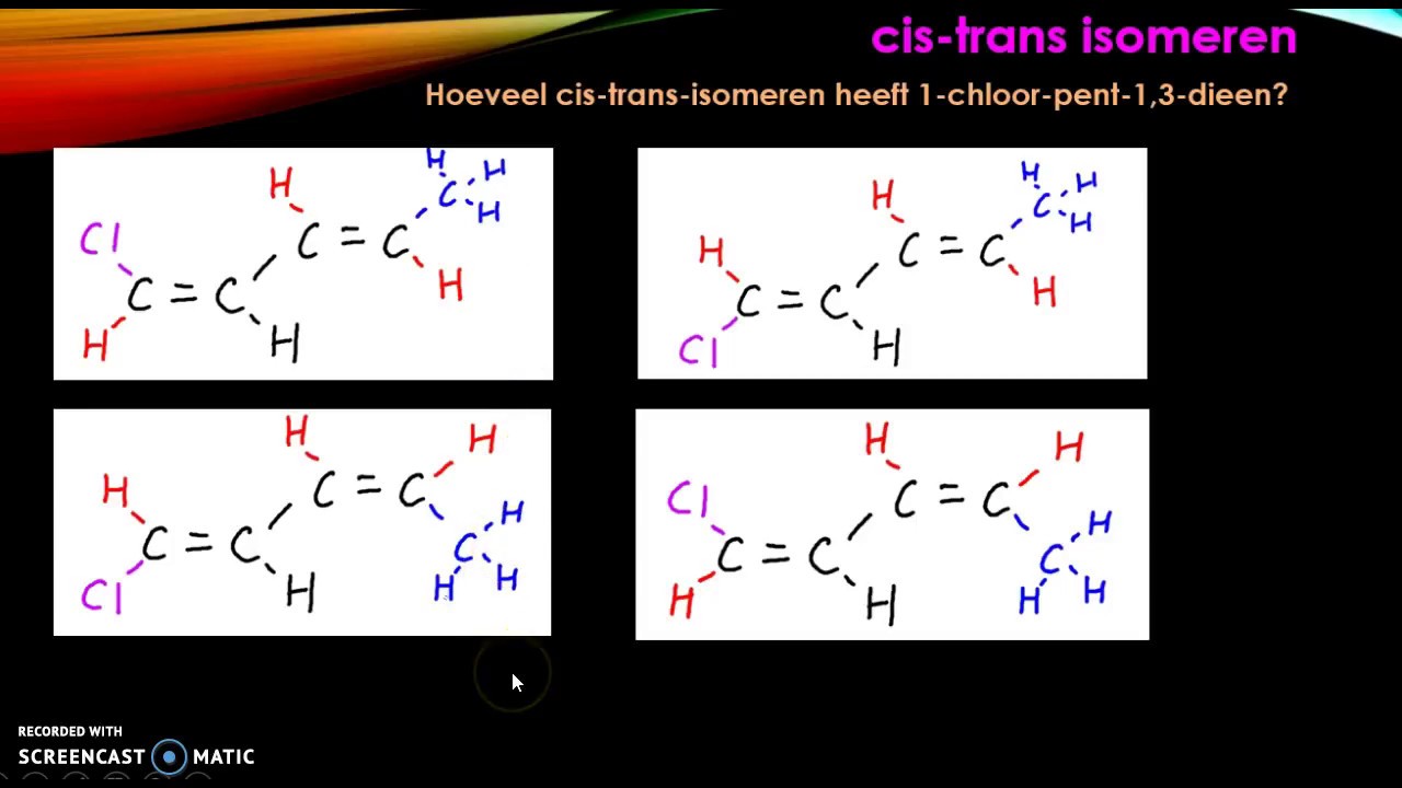 cis trans isomerie