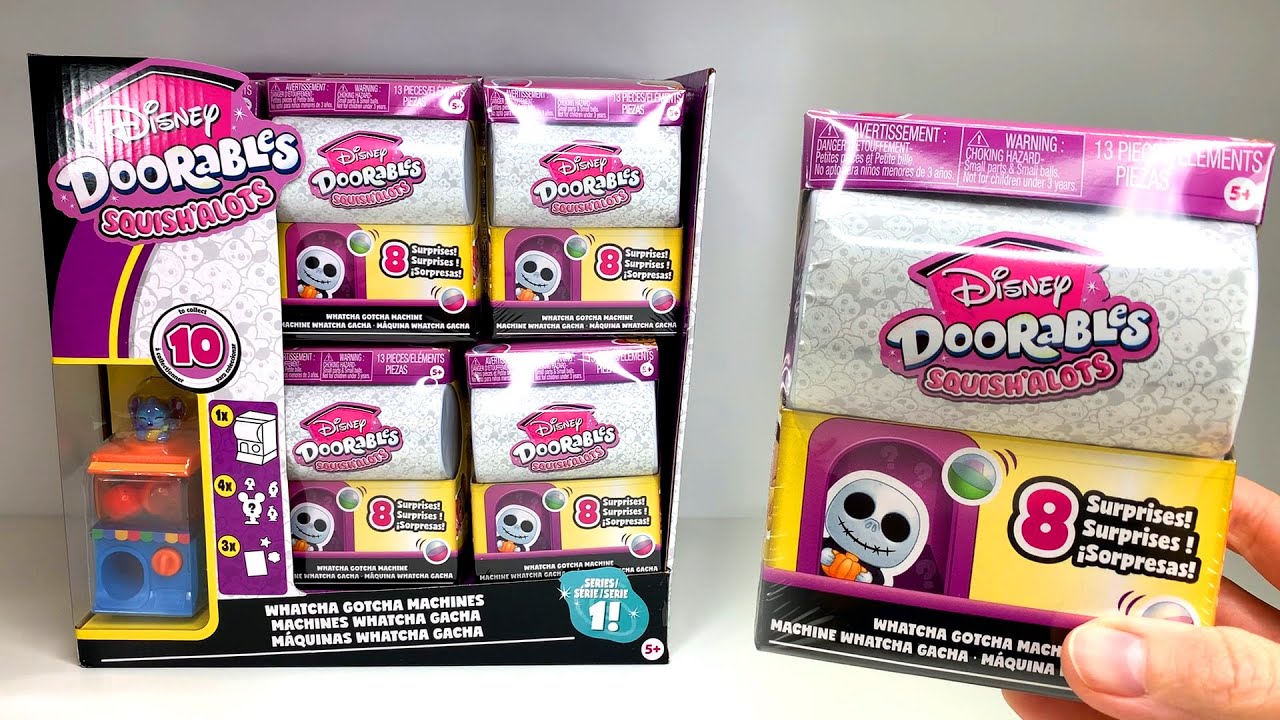 NEW! Disney Doorables Whatcha Gotcha Machine Squish a Lots FULL CASE!