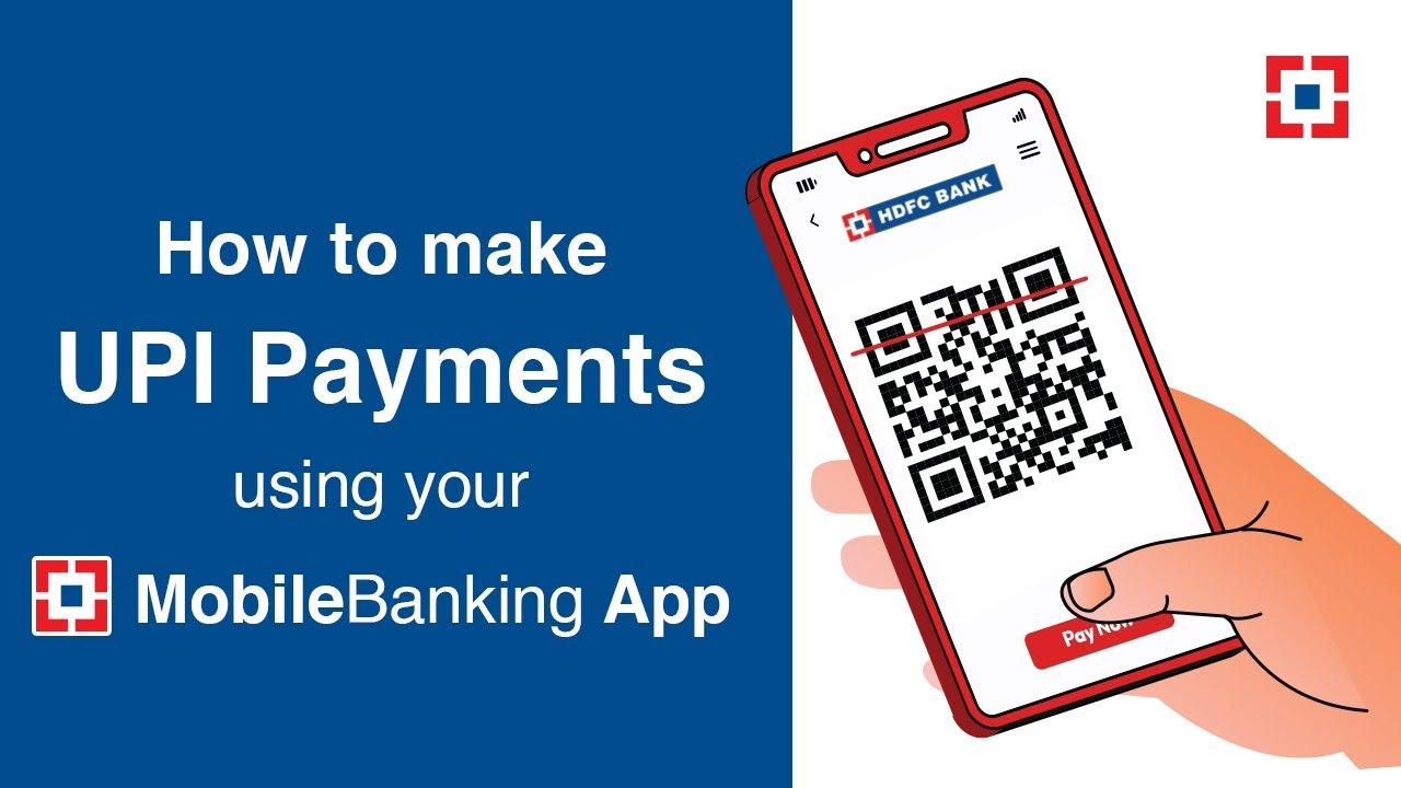 How to make UPI Payments using your HDFC Bank MobileBanking App