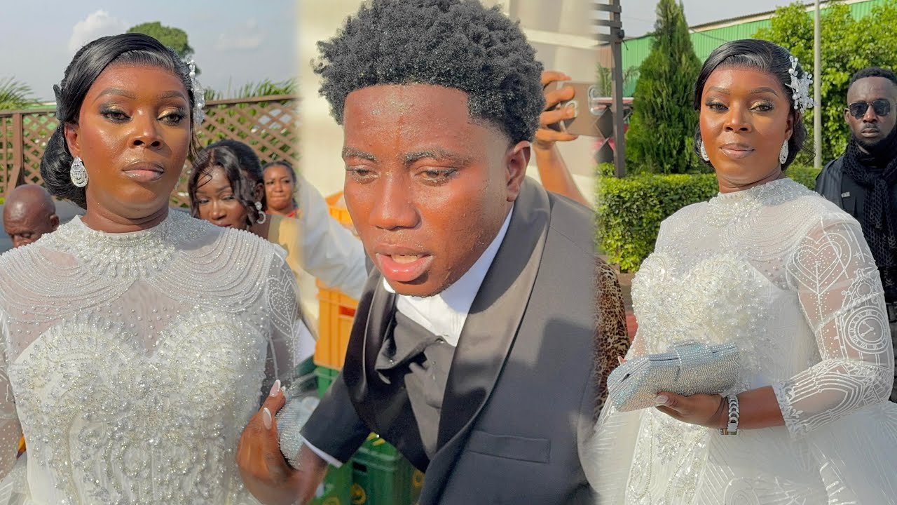 Oh Opoku😂Beautiful White Wedding By Diana Asamoah Sugar Mummy💍wow She’s Naturally Beautiful 🎉💍