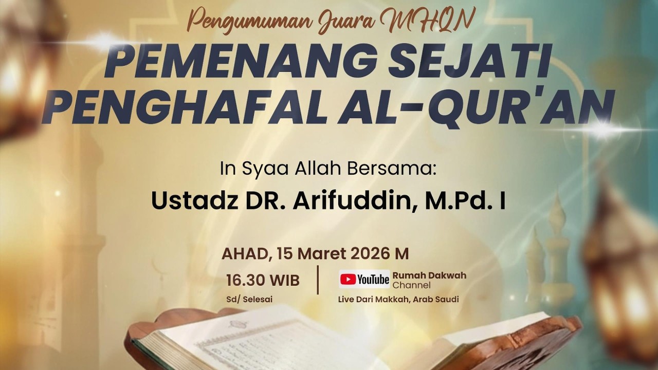 Ustadz DR. Arifuddin, M.Pd.I. PEMENANG SEJATI PENGHAFAL AL-QUR'AN