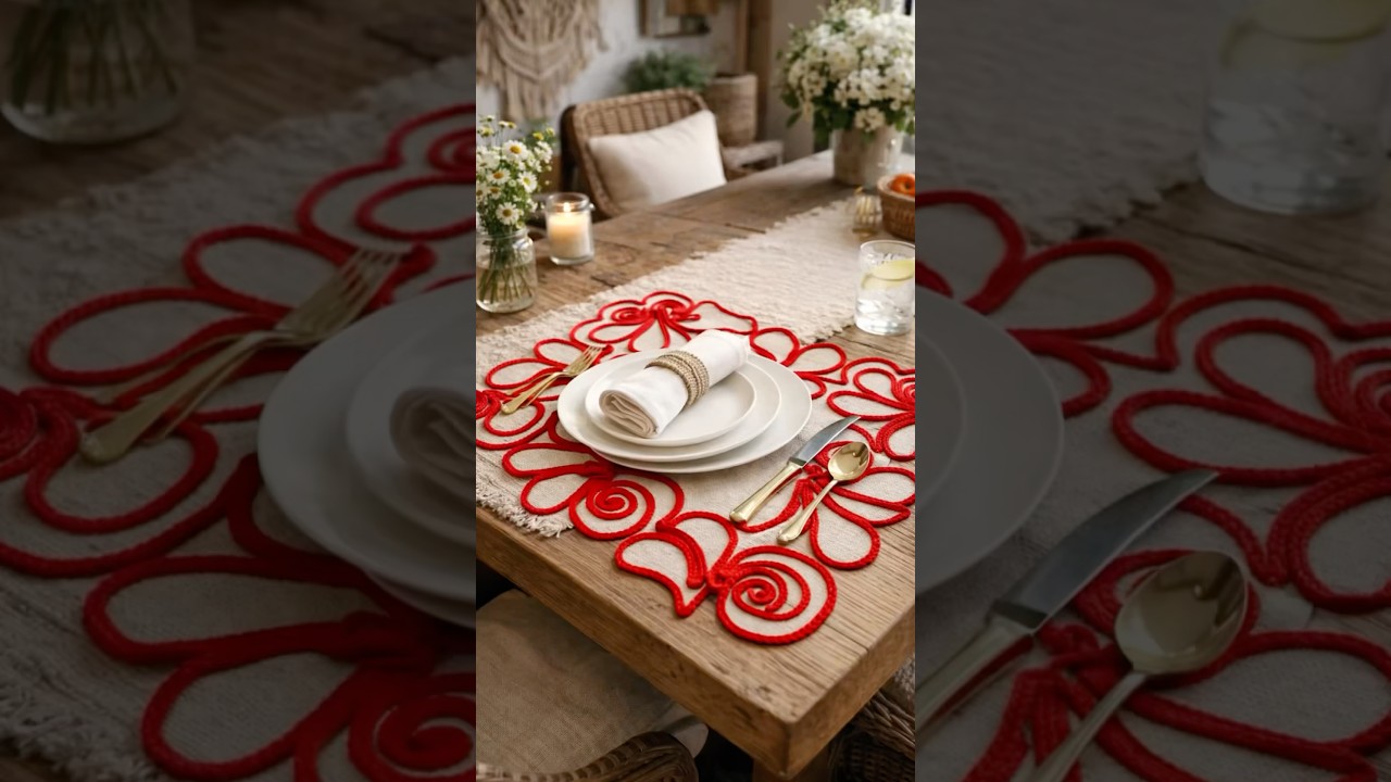 Diy Lugar Americano R&uacute;stico #diy #handmade #rustic #decoration