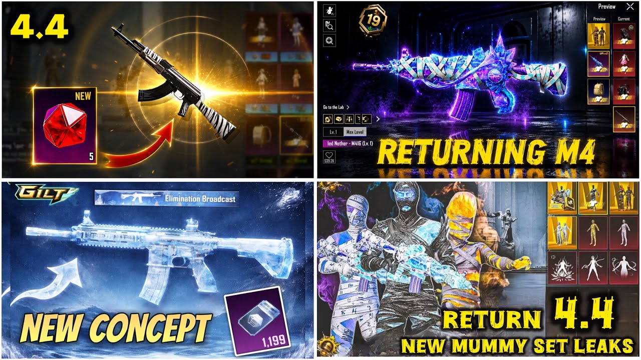 4.4 Update Returning M4 😍 Reveal Mythic Forge ✅ New Mummy Set 4.4 // M4 Glacier is Back