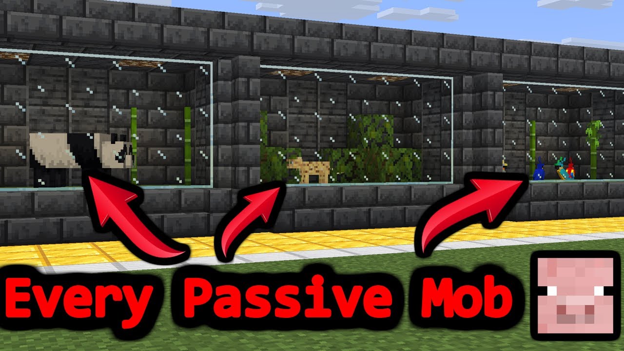 Collecting every Passive Mob in Minecraft! Part 1