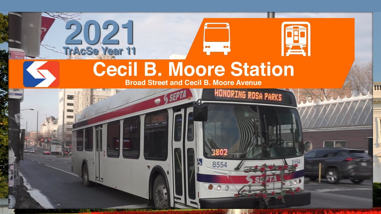 North Philadelphia, PA: Broad Street and Cecil B. Moore Av BSL Station - SEPTA TrAcSe 2021