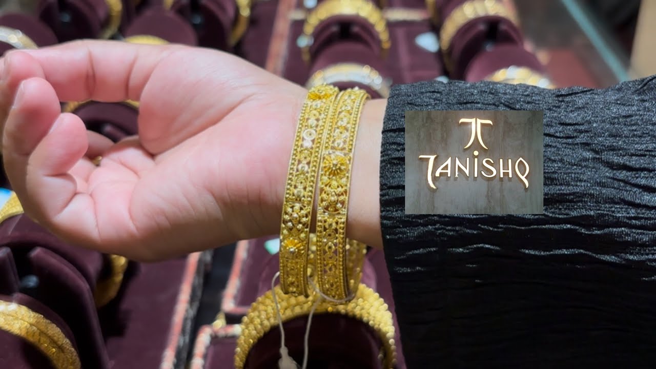Огромная коллекция праздничных золотых браслетов Tanishq к Дивали 2025: цена и вес | Золотые брас...