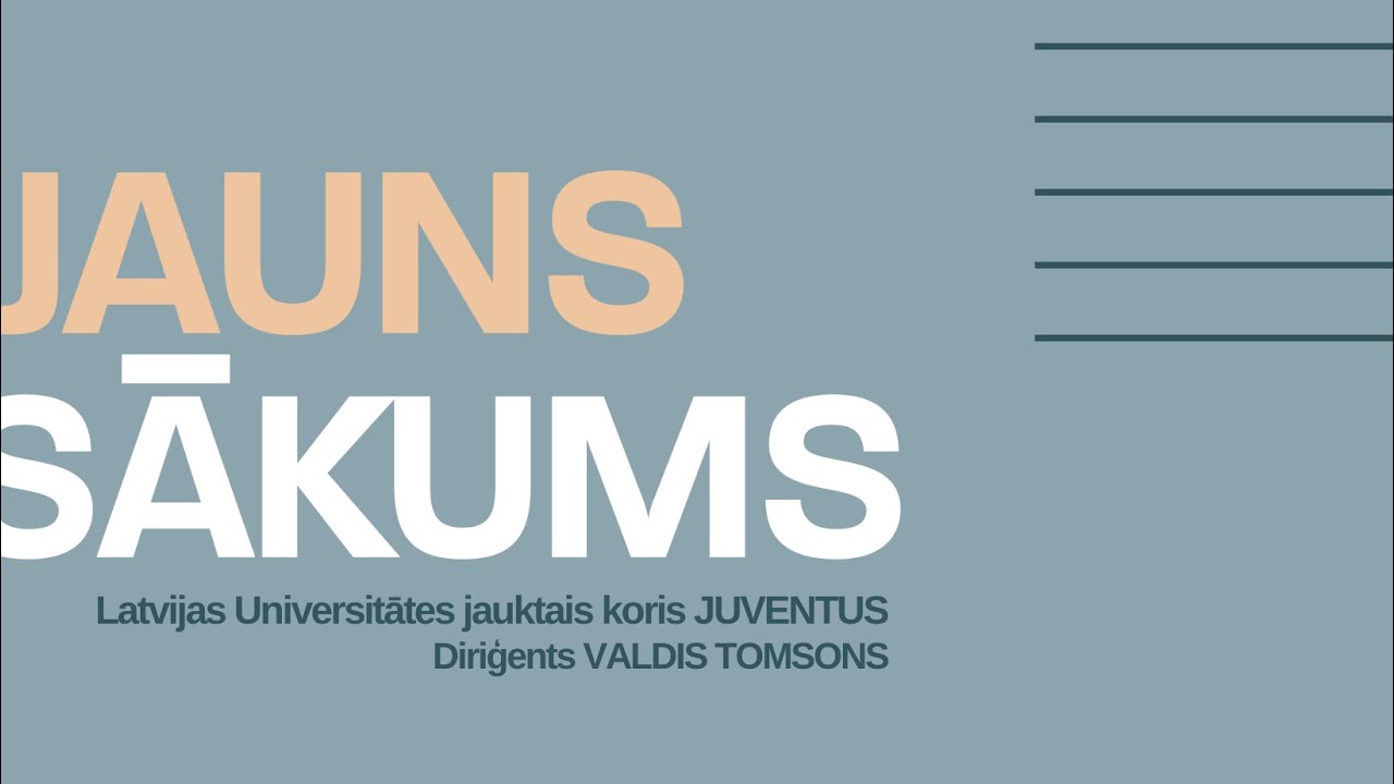 Klāt pie sevis (J. Jančevskis) | Mixed choir Juventus, Valdis Tomsons, Jēkabs Jančevskis