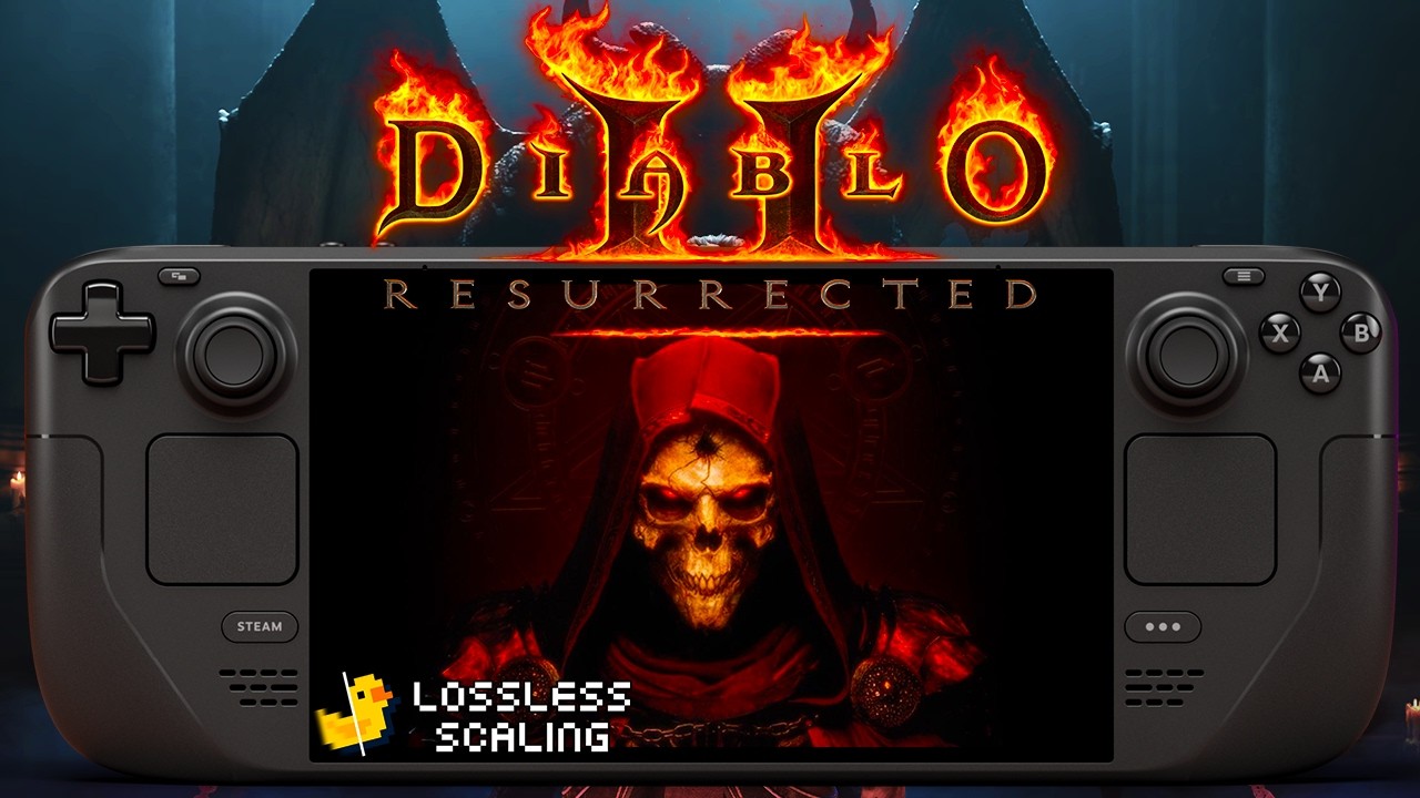 Diablo 2 Resurrected Infernal Edition Performance Test On Steam Deck Oled | 800p + Lossless Scaling