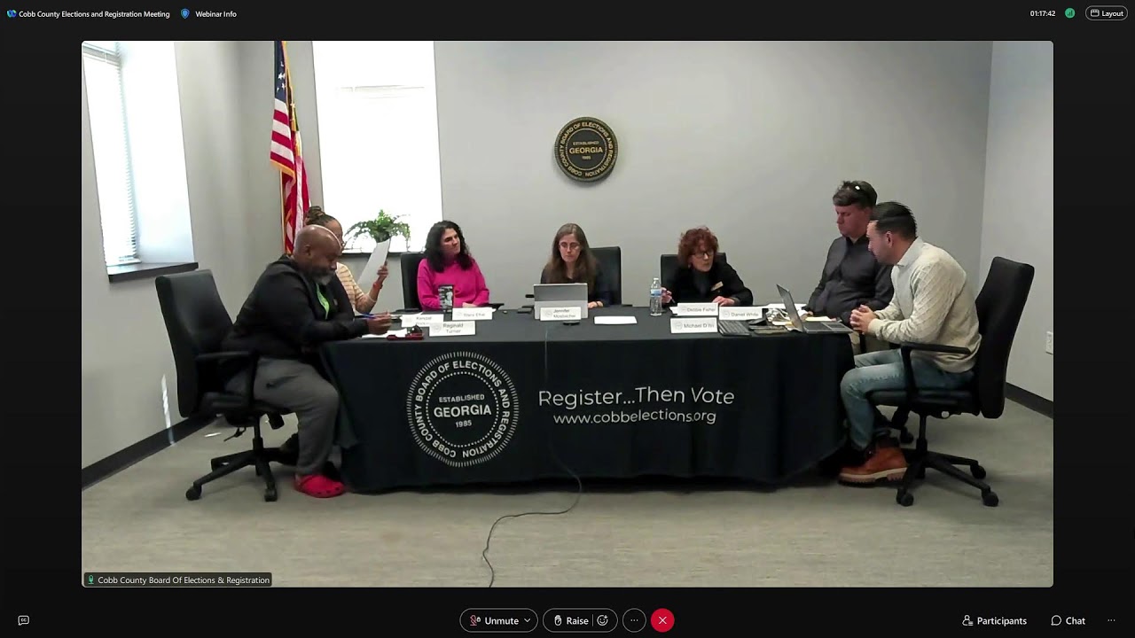 Cobb County Board of Elections and Registration Meeting - 03/13/26