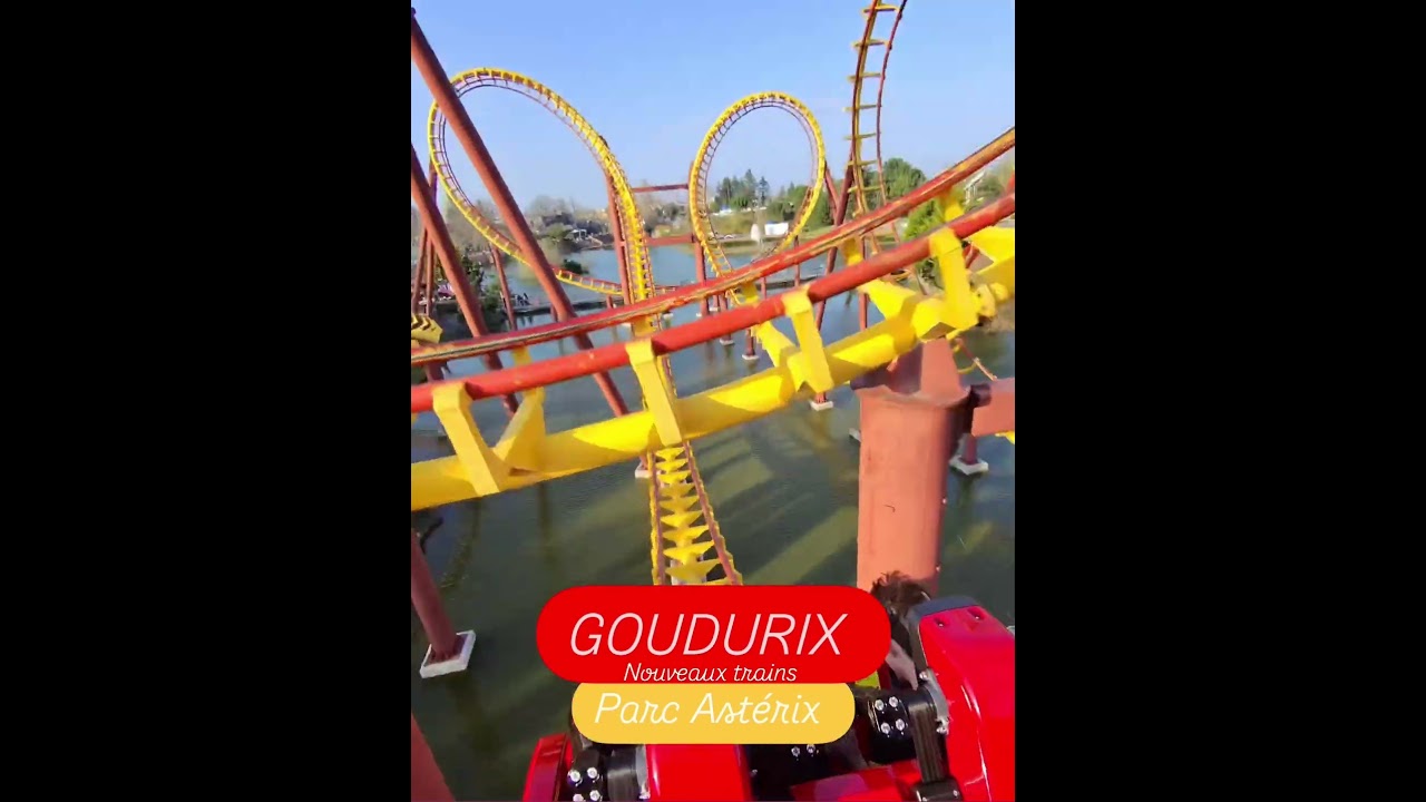 &Ccedil;A VA FAIRE MAL ! On ride GOUDURIX (Nouveaux trains) PARC AST&Eacute;RIX #coasterculture #raybanmeta