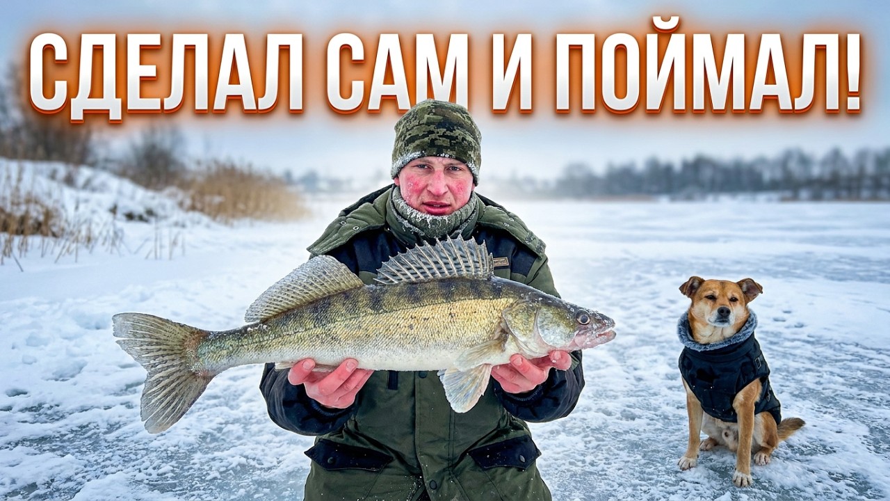 СДЕЛАЛ СНАСТЬ САМ И ПОЙМАЛИ ЕГО!