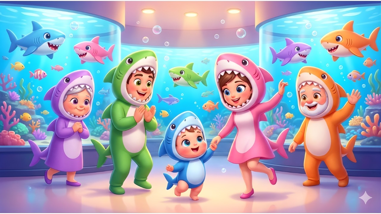 Baby Shark Doo Doo Doo 🦈 | Cute Toddlers Dance Song | Kids Nursery Rhymes | Loona Tots
