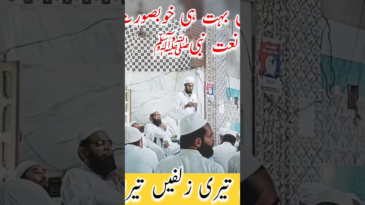 Beautiful Naat 2025 | Teri Aankhain Teri Zulfain | New Naat Shareef | تیری آنکھیں تیری زلفیں ||
