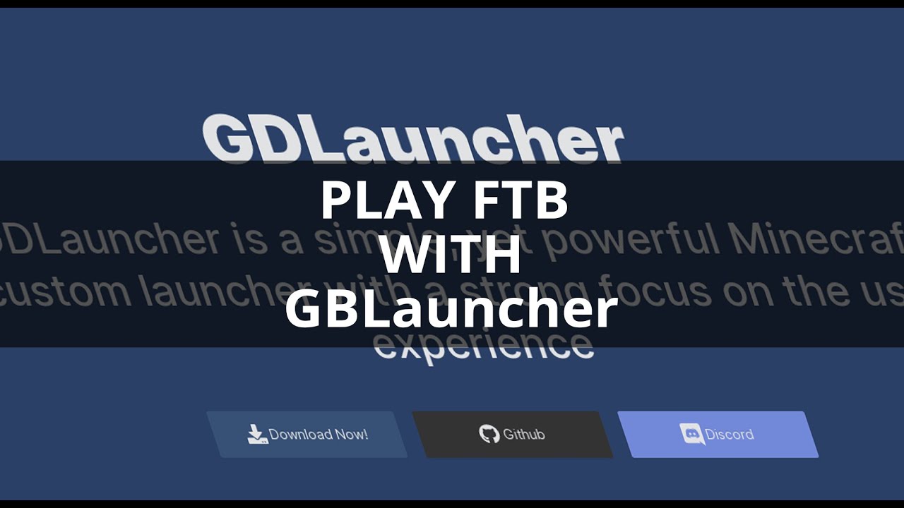 Play FTB with GDLauncher