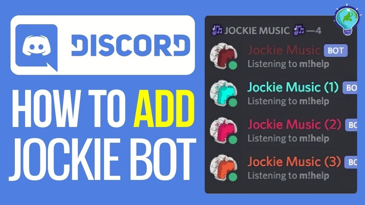 Как добавить музыкального бота Jockie в Discord (обновление 2025 года)