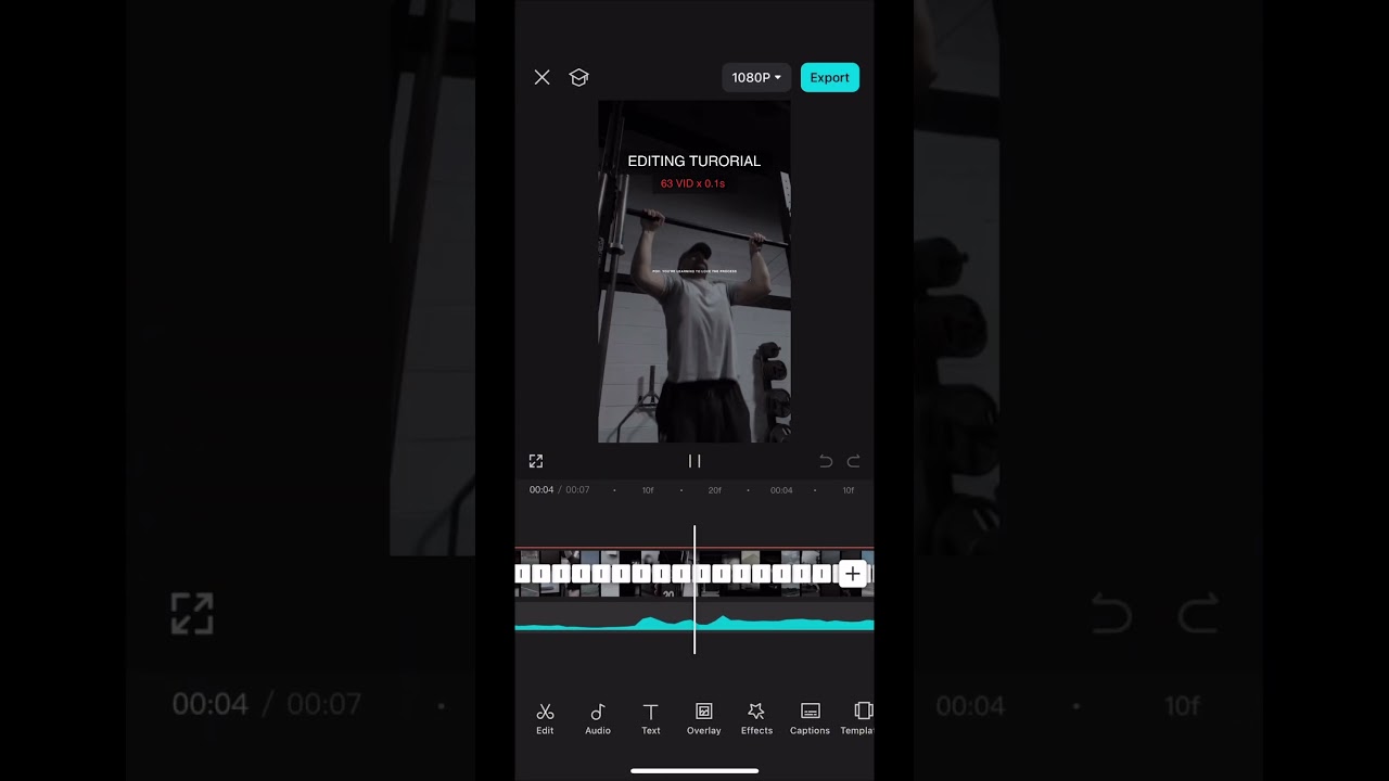 CapCut editing tutorial: fast paced edits