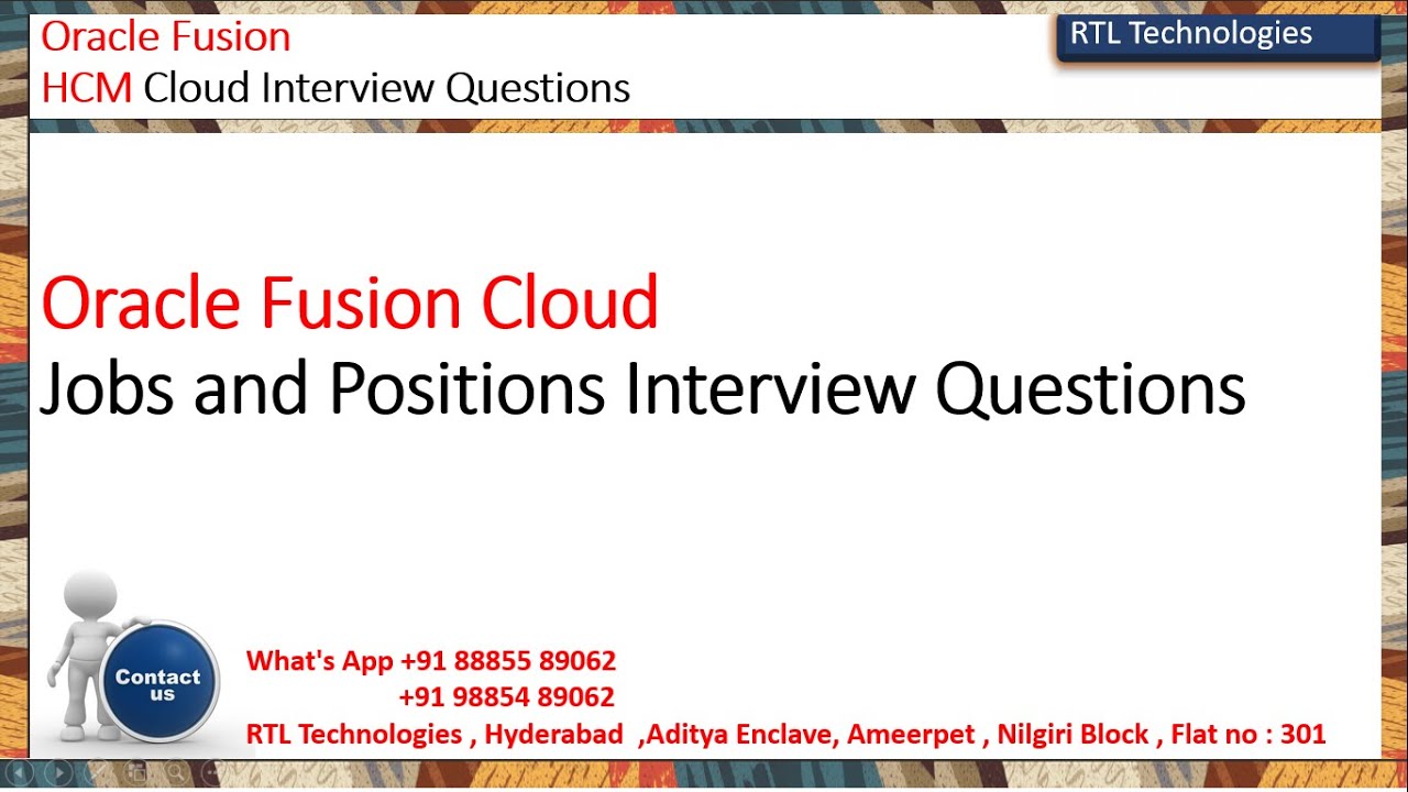 Fusion HCM | Interview Questions |  Job setups  and Position setups | RDS | BU | Placement