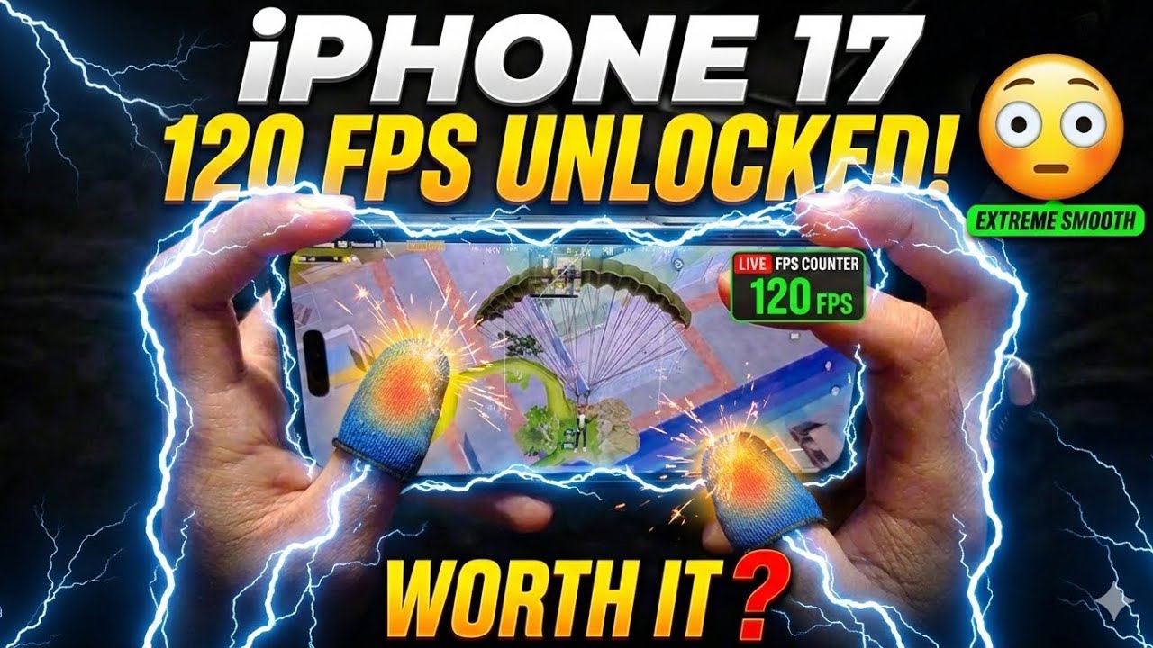 iPhone 17 Running BGMI at 120 FPS 😳 Worth It?