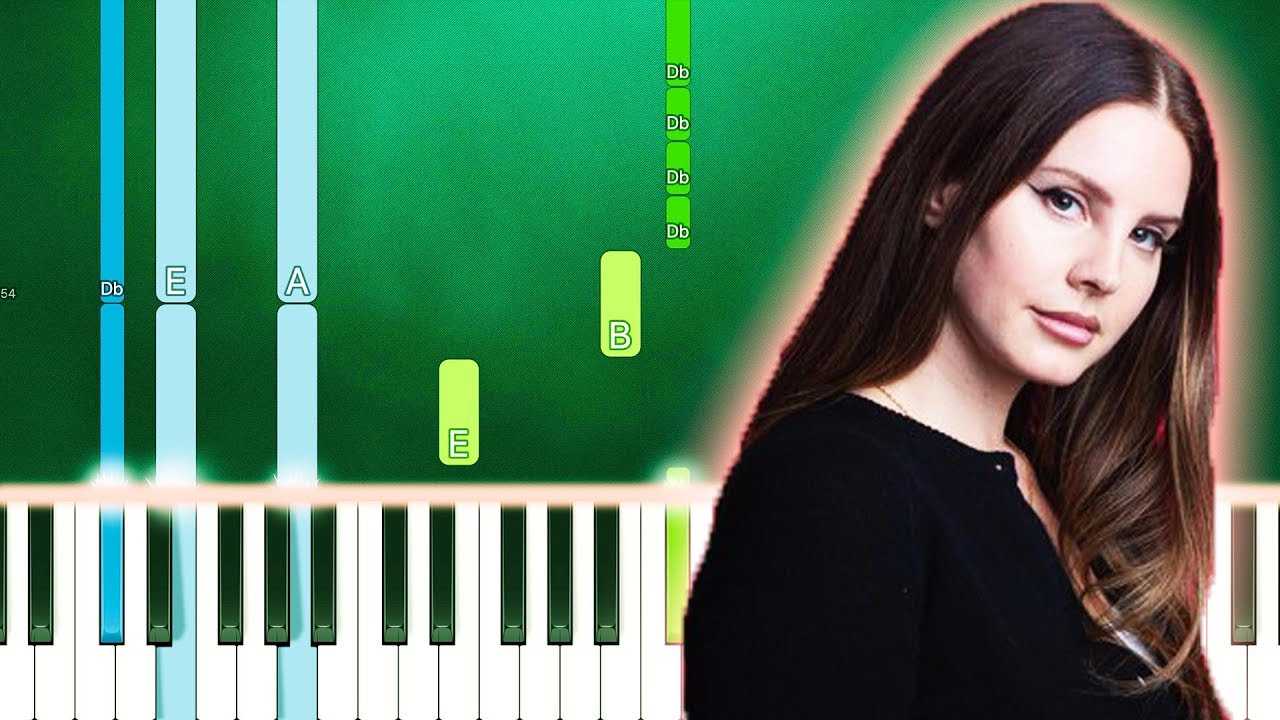 Lana Del Rey - The Next Best American Record (Piano Tutorial Easy) By MUSICHELP