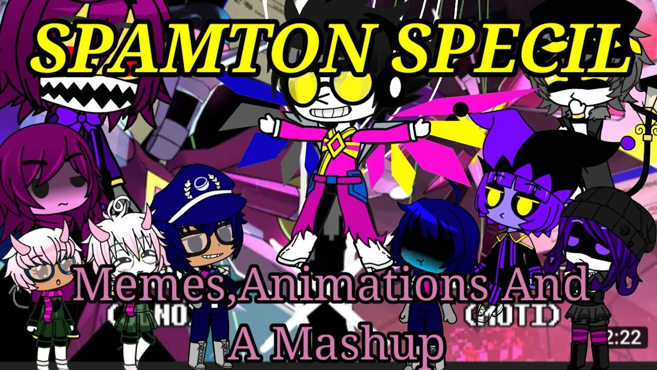 The Ethans + Fandoms React To:Spamton Videos/Memes + Big Shot Lyric Mashup By Juno Songs(Gacha Club)