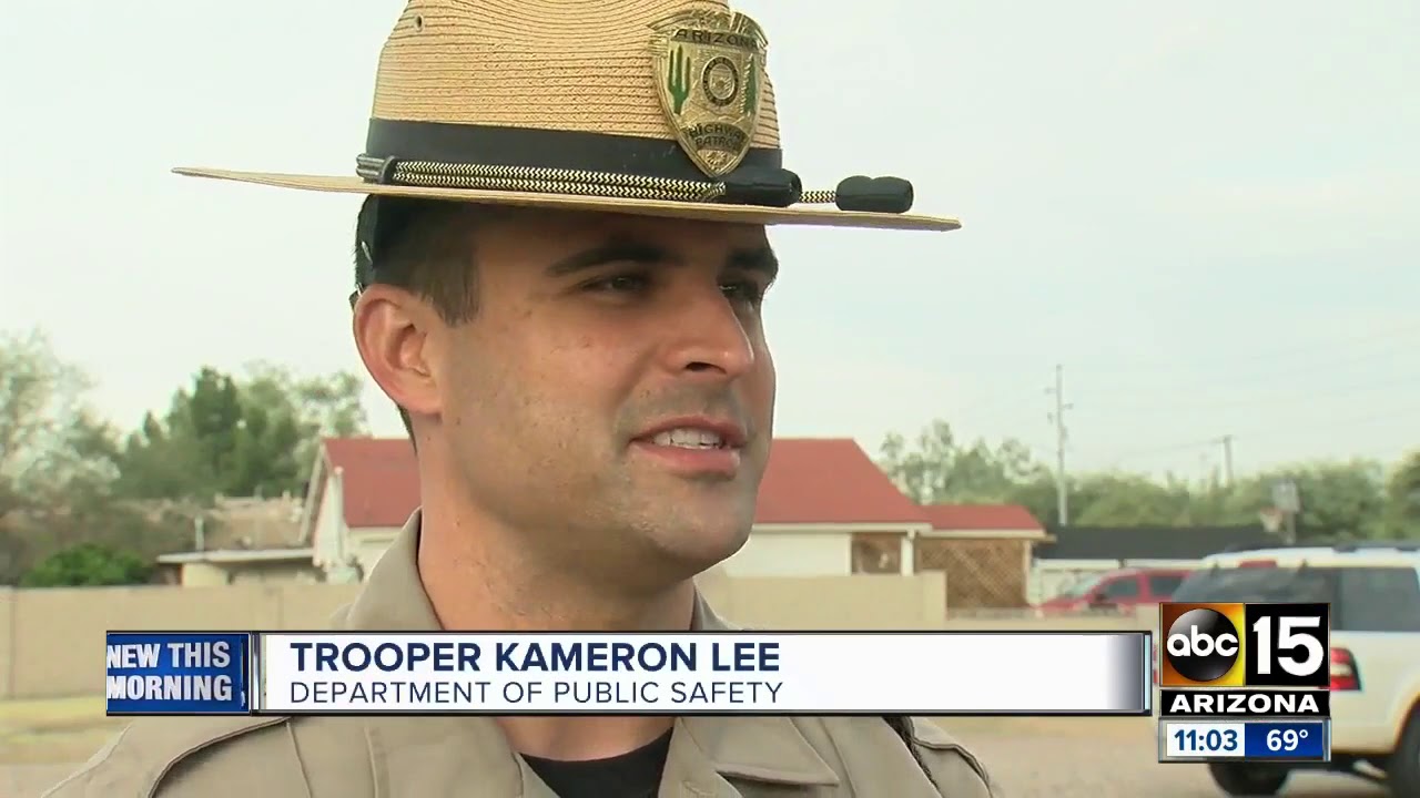 Dog bites trooper after freeway run