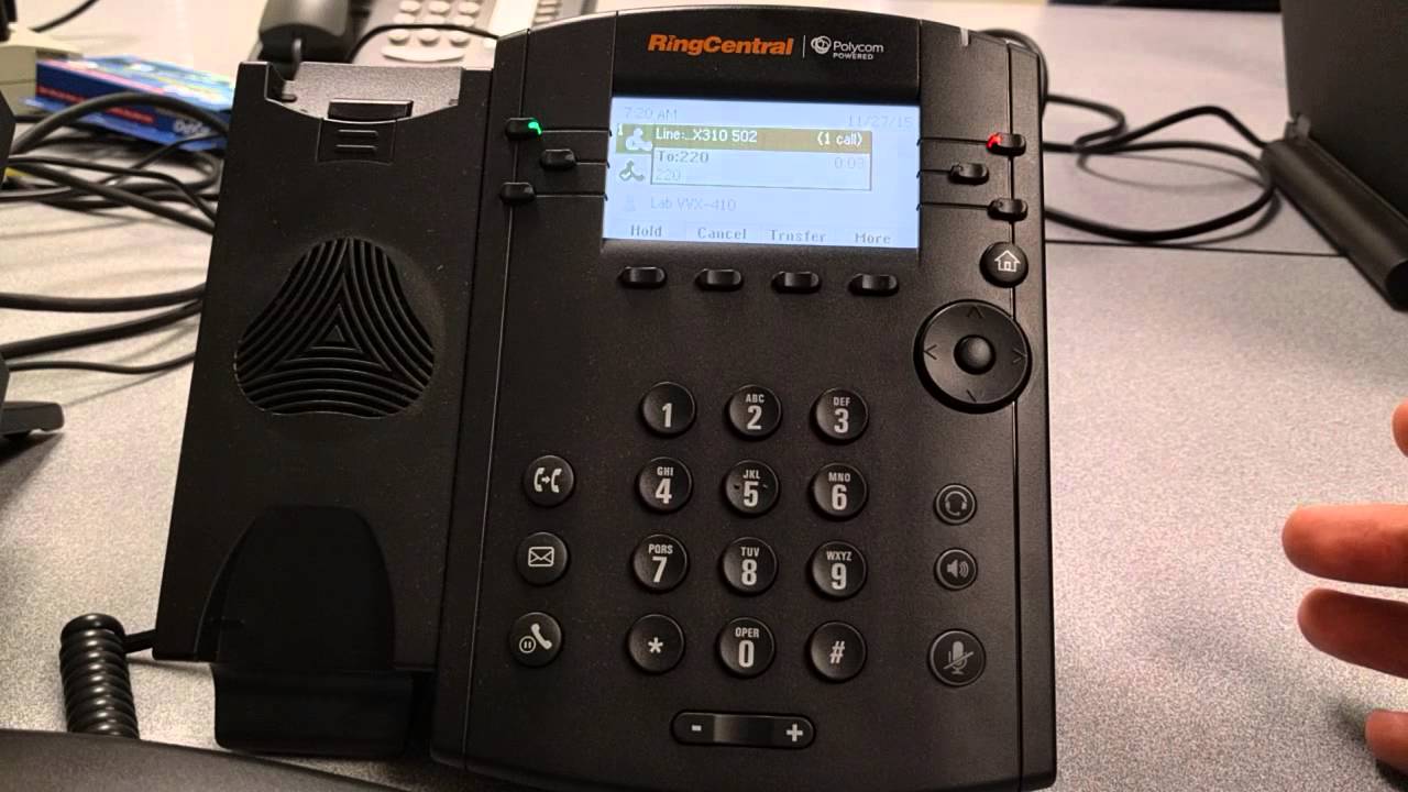 PolyCom VVX-310 and VVX-410 Transferring calls