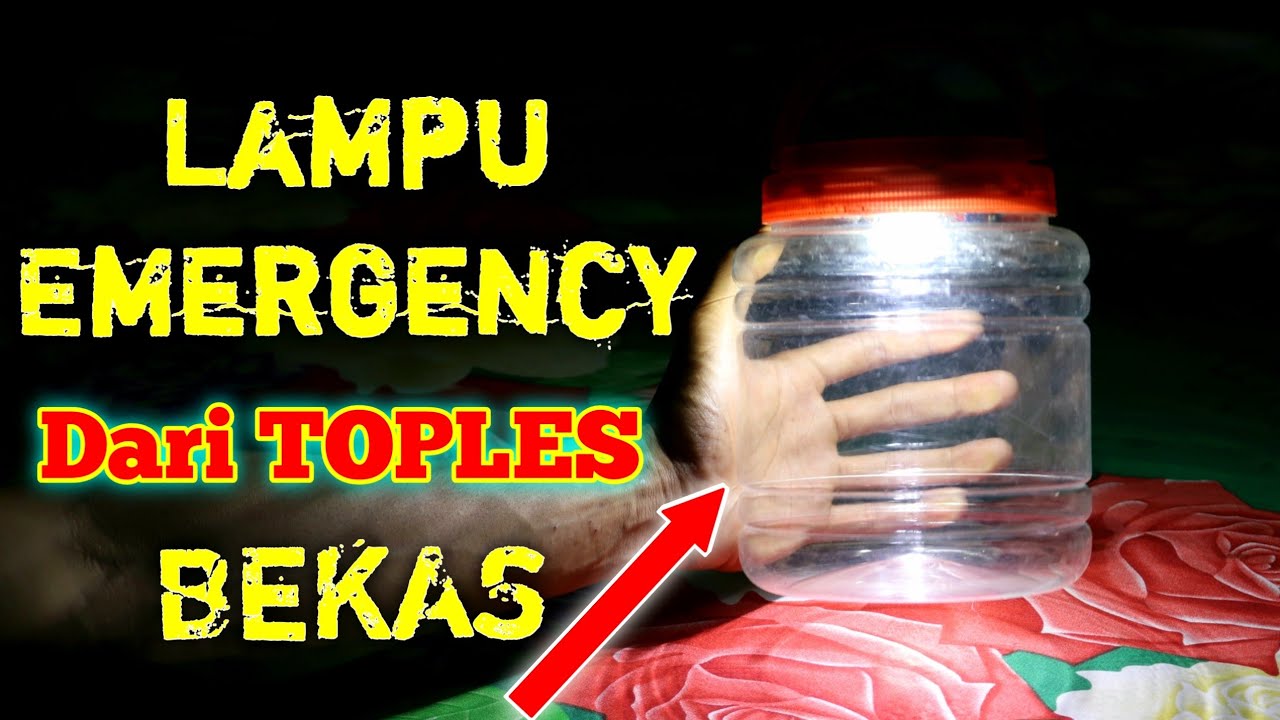 Cara membuat lampu emergency Super Terang tahan lama-Lampu Dari barang bekas