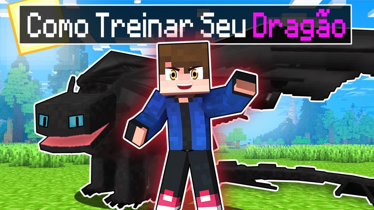A história de COMO TREINAR SEU DRAGÃO do TREVINHO no Minecraft !