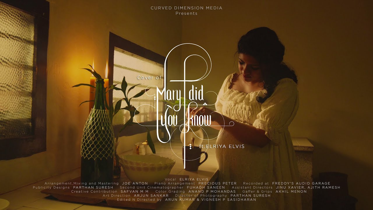 Mary Did You Know | Cover Version | 4K UHD | ft. Elriya Elvis | Curved Dimension Media