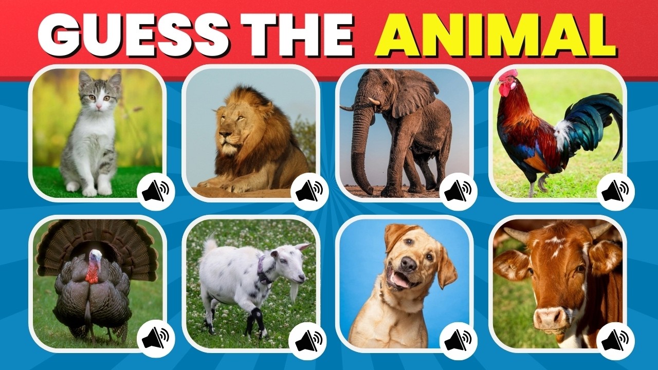 Guess the Animal by Sound 🔊🐶 | Ultimate Animal Sound Quiz Challenge!
