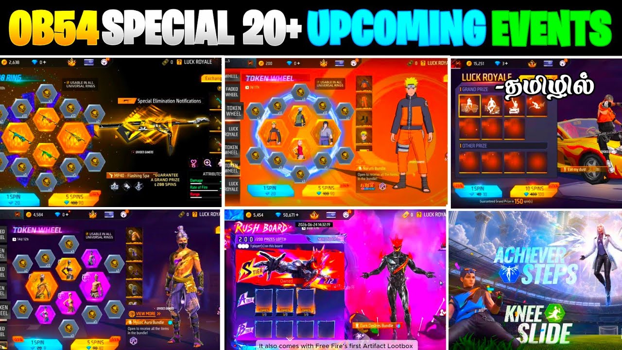 💥Upcoming Events 2026 Free Fire In Tamil | Free Fire New Event | Free Fire New Update 