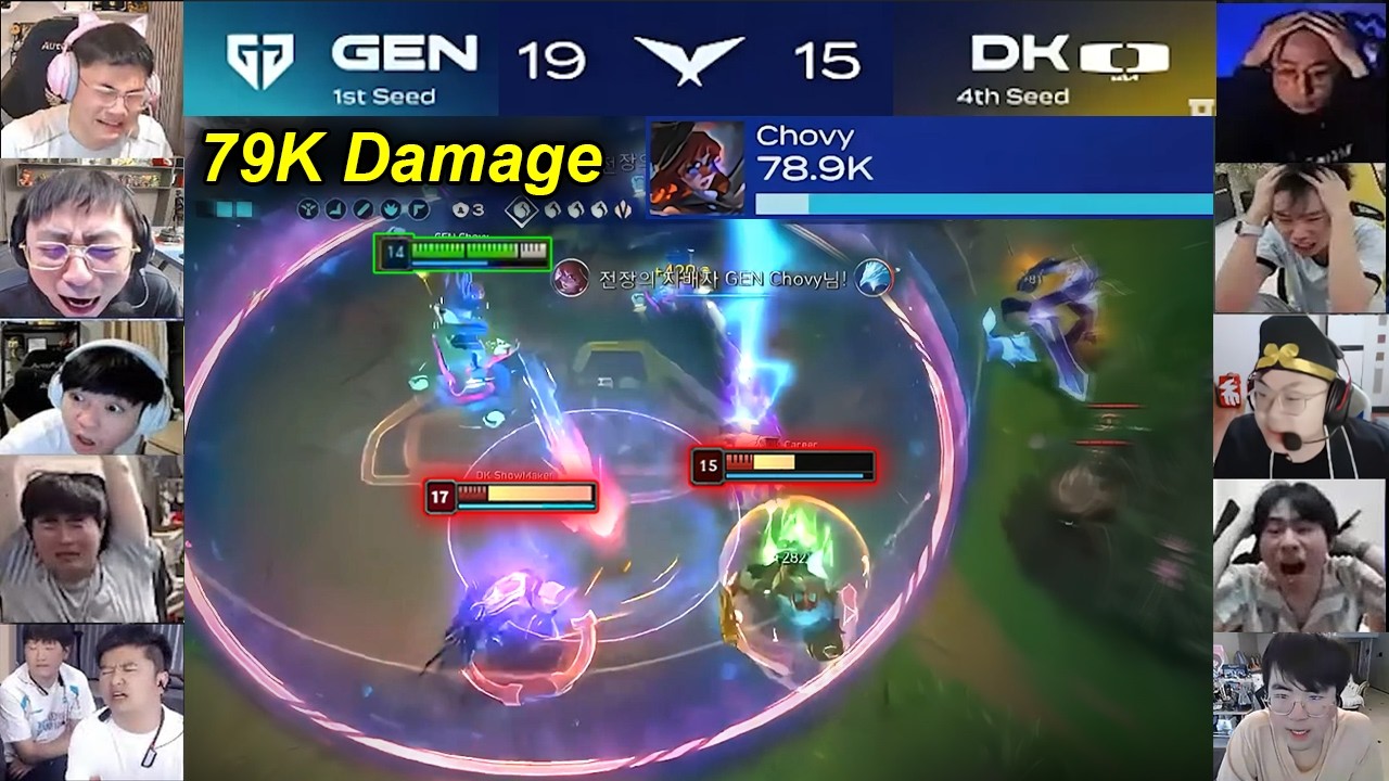 CN Streamers React : Chovy Aurora ONE SHOT Everyone ! GEN Destroying DK in LCK 2026