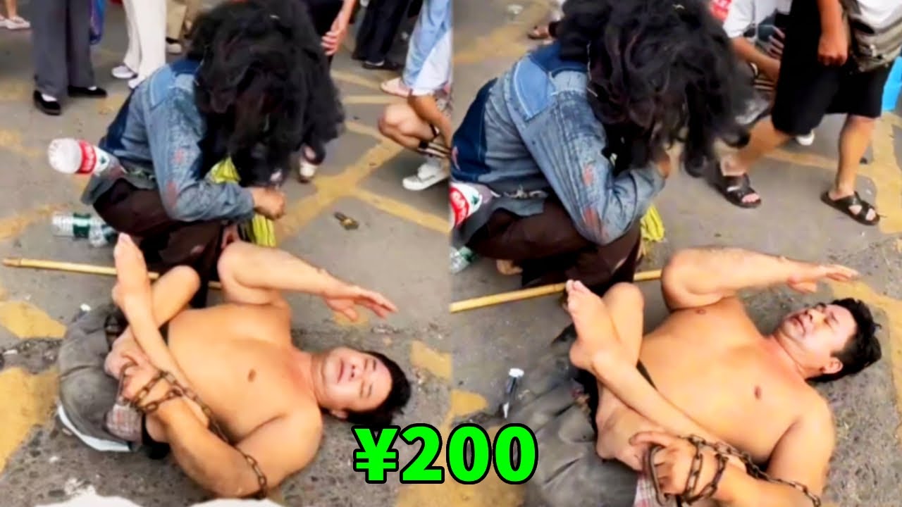 阿義假扮乞丐上街乞討，一圈下來都要不到施捨，最後竟是殘疾人幫了一把！ 【阿義走鄉村】#Farm #tour #drama #正能量