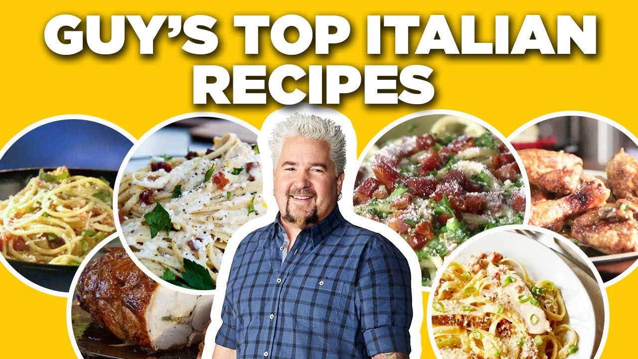 Guy Fieri's Top 10 Italian Recipe Videos | Guy's Big Bite | Food Network